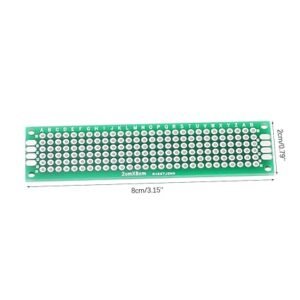 placa universal perforada doble cara 168 puntos | pcb prototipos 3x7cm