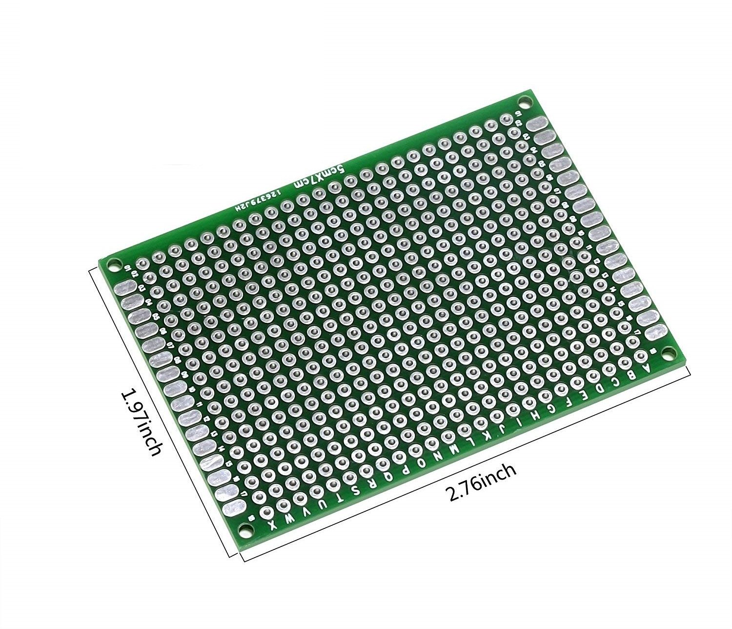 placa universal perforada doble cara 432 puntos | pcb 5x7cm placa universal perforada doble cara 432 puntos | pcb 5x7cm