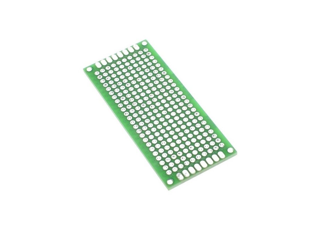 placa universal perforada doble cara 240 puntos | pcb 3x7cm placa universal perforada doble cara 240 puntos | pcb 3x7cm