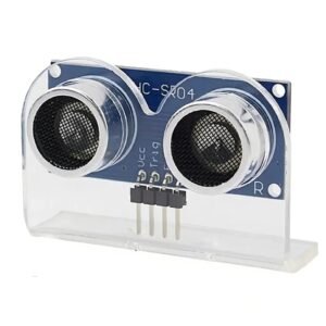 sensor de distancia ultrasónico hc sr04 con soporte acrílico