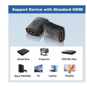 adaptador acople hdmi hembra a hembra union