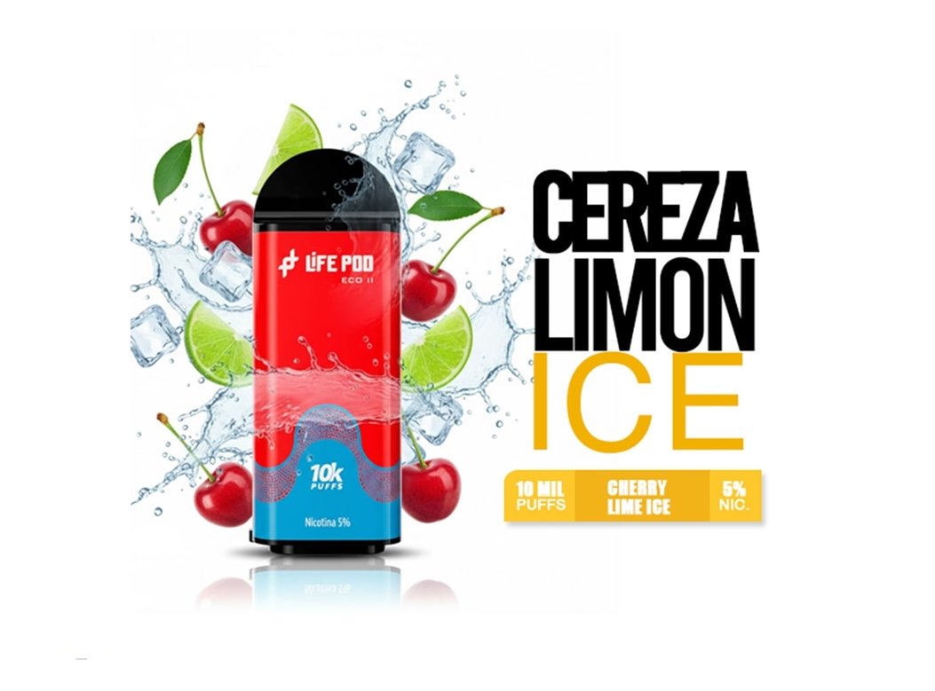 cartucho life pod eco ii cherry lime ice 10000 puffs cartucho life pod eco ii cherry lime ice 10000 puffs