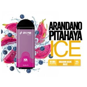 cartucho life pod eco ii dragon blue razz 10000 puffs
