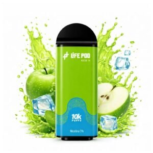 cartucho life pod eco ii green apple ice 10000 puffs