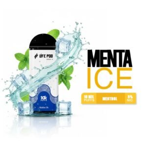 cartucho life pod eco ii menthol menta ice 10000 puffs