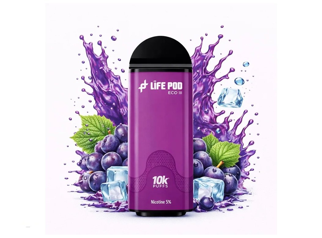cartucho life pod eco iii grape ice 10000 puffs cartucho life pod eco iii grape ice 10000 puffs